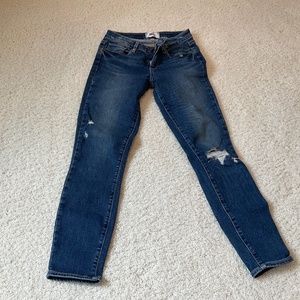 Paige crop skinny jeans